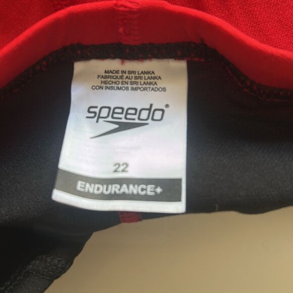 Speedo Boys Edge Splice Jammer Red/Black, Size 22, NWT - Picture 4 of 9